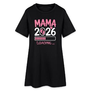 Mom 2026 Pregnant - Women’s T-Shirt Dress - black - Front