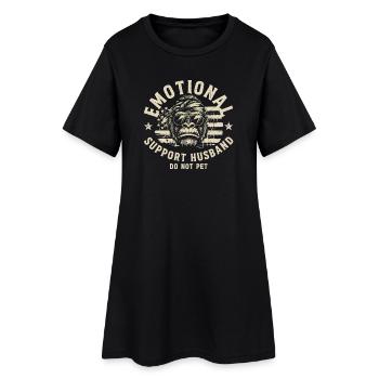 Singe de soutien émotionnel à ne pas caresser - Robe T-shirt Femme - noir - Devant