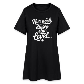 Nur noch dieses eine Level Gamer Geschenk - Frauen T-Shirt-Kleid - Schwarz - Vorne