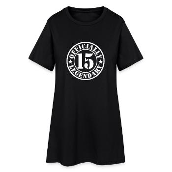 15. Geburtstag Junge Mädchen Legende Level 15 - Frauen T-Shirt-Kleid - Schwarz - Vorne