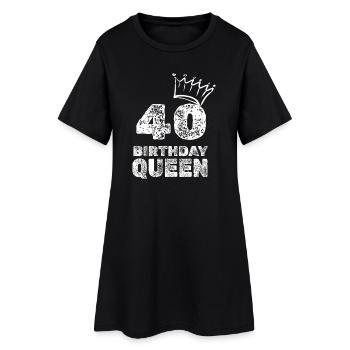 40 - Robe T-shirt Femme - noir - Devant