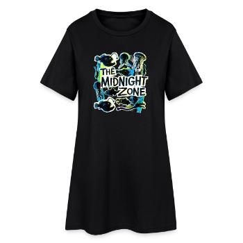 La Zone Plastique de Minuit - Robe T-shirt Femme - noir - Devant