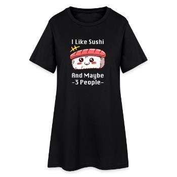 Sushi Meme Charm - Women’s T-Shirt Dress - black - Front