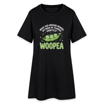 Génétique des pois Mendelwitz WOOPEA - Robe T-shirt Femme - noir - Devant