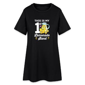 Limonade, stand de limonade, citron, citron - Robe T-shirt Femme - noir - Devant