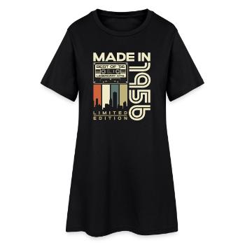 1956 Jahrgang Geburtstag Vintage Retro Geschenk - Frauen T-Shirt-Kleid - Schwarz - Vorne