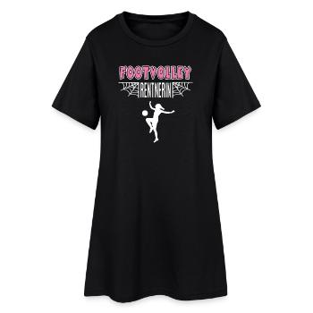 Footvolley Retraité pensionnaire Joueur de retraite - Robe T-shirt Femme - noir - Devant