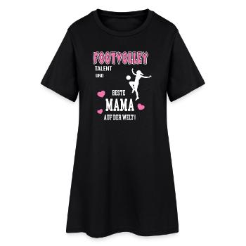 Footvolley Beste Mama Mutter Muttertag Geburtstag - Frauen T-Shirt-Kleid - Schwarz - Vorne