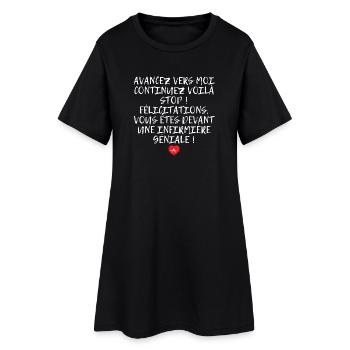 Humor Great Gift for Nurse - Women’s T-Shirt Dress - black - Front