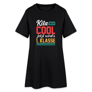Kita Erste Klasse Schüler Kindergarten - Frauen T-Shirt-Kleid - Schwarz - Vorne