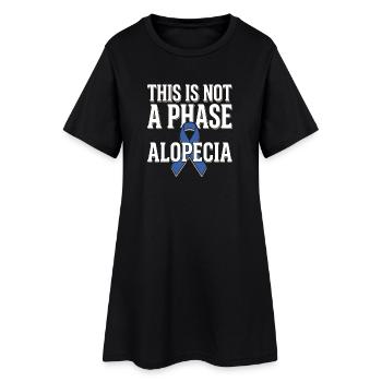 Sensibilisation à l’alopécie Perte de cheveux à l’alopécie areata - Robe T-shirt Femme - noir - Devant