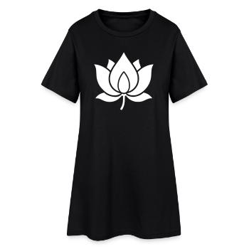 Graphique vectoriel Lotus Lotus Flower - Robe T-shirt Femme - noir - Devant