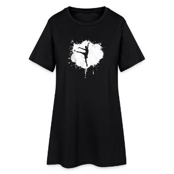 Sketch de danseur de ballet - Robe T-shirt Femme - noir - Devant