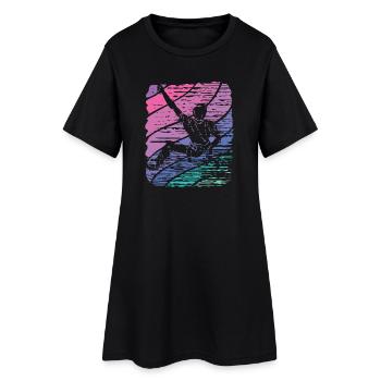 Boulderer Boulder Bouldering - Women’s T-Shirt Dress - black - Front