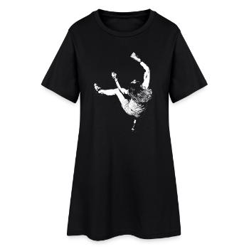 Motif d’escalade pour produits sombres - Robe T-shirt Femme - noir - Devant