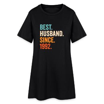 Meilleur mari depuis 1992 - Robe T-shirt Femme - noir - Devant