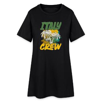 Italy Crew - Women’s T-Shirt Dress - black - Front