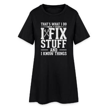 Corriger les choses et savoir quoi - Robe T-shirt Femme - noir - Devant