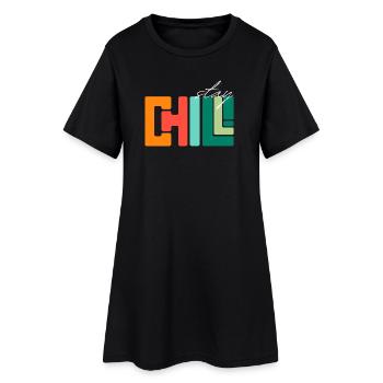 Restez au frais - Robe T-shirt Femme - noir - Devant