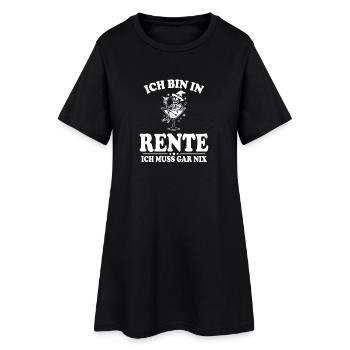 Je suis à la retraite – ambiance fêtarde dans un verre - Robe T-shirt Femme - noir - Devant