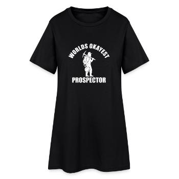 Le mineur d’or le plus correct des mondes drôles - Robe T-shirt Femme - noir - Devant