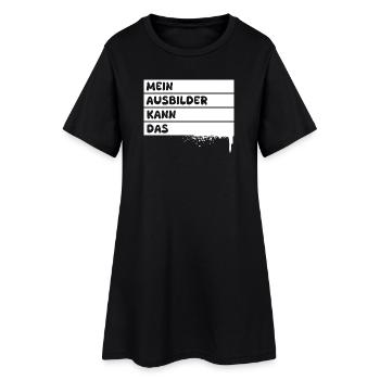 Ausbilder - Frauen T-Shirt-Kleid - Schwarz - Vorne