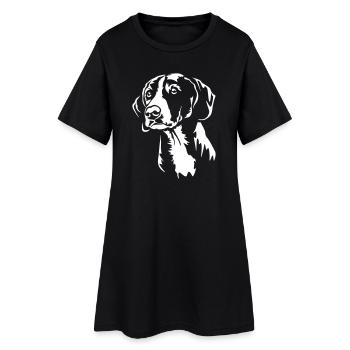 Gotland Dog Head "Black Edition" - Women’s T-Shirt Dress - black - Front