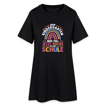 Kita Erste Klasse Schüler Kindergarten - Frauen T-Shirt-Kleid - Schwarz - Vorne