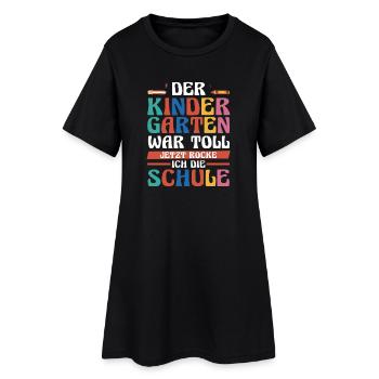 Kita Erste Klasse Schüler Kindergarten - Frauen T-Shirt-Kleid - Schwarz - Vorne
