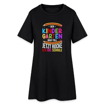 Kita Erste Klasse Schüler Kindergarten - Frauen T-Shirt-Kleid - Schwarz - Vorne