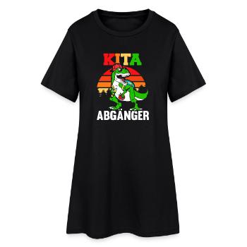 Kita Erste Klasse Dinosaurier Schüler Kindergarten - Frauen T-Shirt-Kleid - Schwarz - Vorne