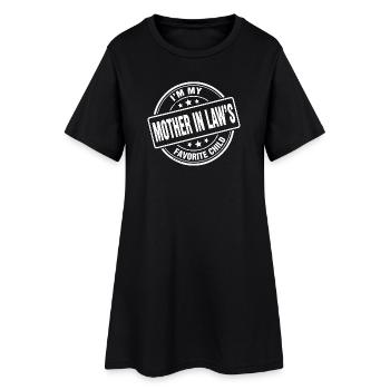 Mutterinlaw Favoritkind Spruch - Frauen T-Shirt-Kleid - Schwarz - Vorne