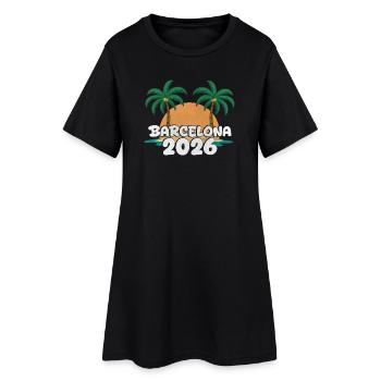 Barcelona 2026 - Women’s T-Shirt Dress - black - Front