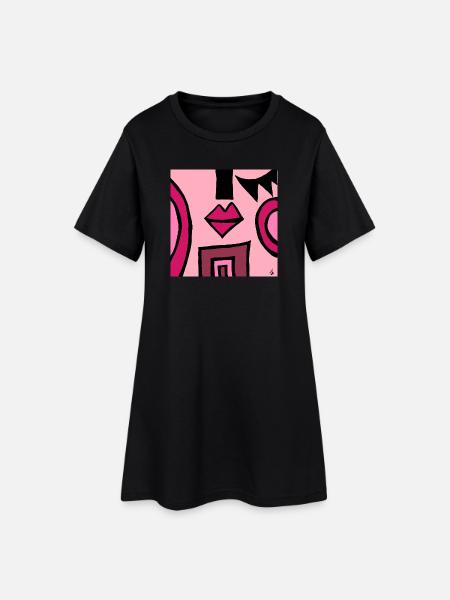 abstraction - Robe T-shirt Femme - noir