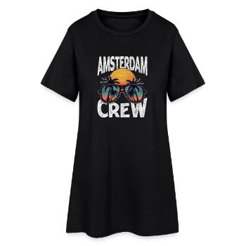 Équipe d’Amsterdam - Robe T-shirt Femme - noir - Devant
