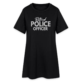 Retired Police Officer - Women’s T-Shirt Dress - black - Front