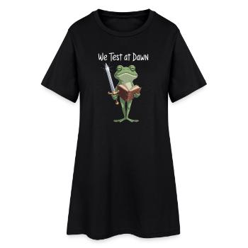 Dawn Quest : Épée et Tome de la Grenouille - Robe T-shirt Femme - noir - Devant