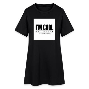 I ́M COOL but teary - Women’s T-Shirt Dress - black - Front
