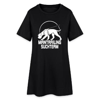 Riesenschnauzer Mantrailing Suchteam Hunde Hund - Frauen T-Shirt-Kleid - Schwarz - Vorne