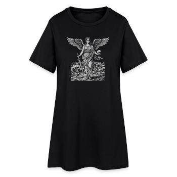 Ange Gardien de la Mer - Robe T-shirt Femme - noir - Devant