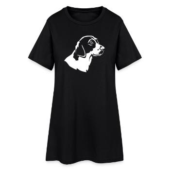 Harrier Kopf "Black Edition" - Frauen T-Shirt-Kleid - Schwarz - Vorne