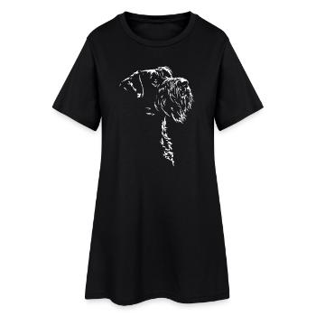 Silhouette de Schnauzer géant Chien Wilsigns - Robe T-shirt Femme - noir - Devant