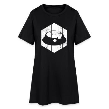 Nourriture pour animaux - Robe T-shirt Femme - noir - Devant
