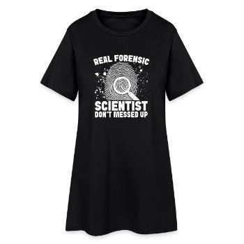 Analyste médico-légal : ne bousillez pas l’équipe Laboratoire criminel - Robe T-shirt Femme - noir - Devant