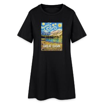 Great Basin National Park Nevada - Frauen T-Shirt-Kleid - Schwarz - Vorne