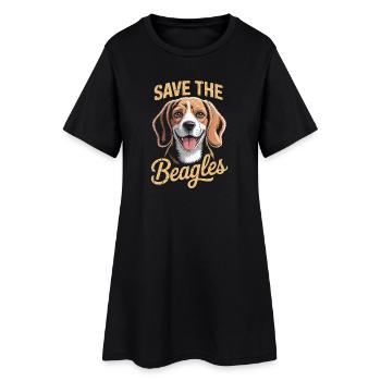 Illustration du sauvetage des Rapetou - Robe T-shirt Femme - noir - Devant