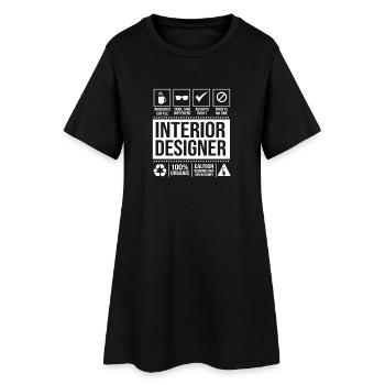 Architecte, Designer d’intérieur, Architecture - Robe T-shirt Femme - noir - Devant