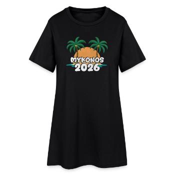 Mykonos 2026 - Robe T-shirt Femme - noir - Devant