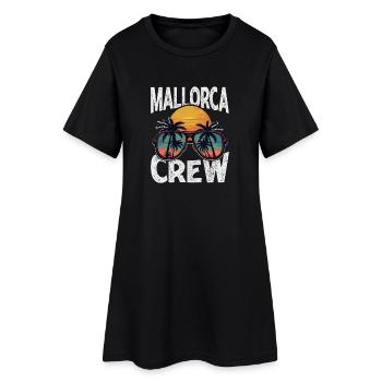 Équipage à Majorque - Robe T-shirt Femme - noir - Devant
