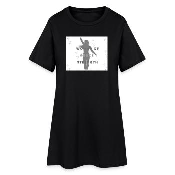 Woman of Grace and Strength  - Women’s T-Shirt Dress - black - Front